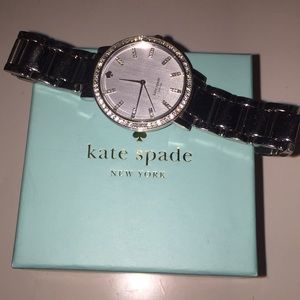 Kate Spade silver diamond face watch